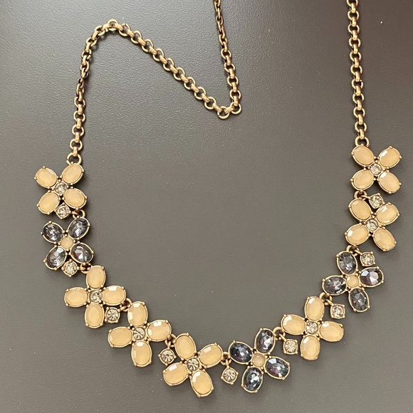 J. Crew Crystal Flower Necklace - Picture 6 of 13